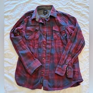 Youth Vans Plaid Button Down